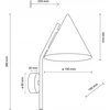 Sieninis šviestuvas Tk_Lighting Šviestuvas sieninis TK Lighting Cono 10041, 15 W, E27