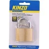 Kinzo - 50 mm žalvarinė pakabinama spyna su trimis raktais