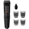 Philips Multigroom series 3000 6-in-1, Face MG3710/15 6 įrankiai Savaime galandantys plieniniai peiliukai Veikimo laikas Iki 60 min. Skalaujami priedai