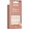 KISS dirbtiniai nagai su Bare-But-Better TruNude, Medium, karsto klijais