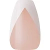 KISS Dirbtiniai nagai su klijais Classy Nails, Šilkinė suknelė, Balta, Vidutinis karstas