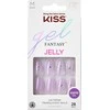 KISS Dirbtiniai nagai su klijais Gel Fantasy Jelly, One Day Jelly, Violetinė, Vidutinis migdolas