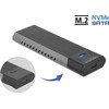 „Delock“ išorinis USB Type-C™ kombinuotas korpusas, skirtas M.2 NVMe PCIe