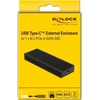 Delock išorinis USB Type-C™ Combo korpusas, skirtas M.2 NVMe PCIe arba SATA SSD