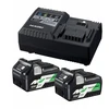 Priedų rinkinys Hikoki UC18YSL3WHZ; 36/18 V; 2x2,5/5,0 Ah; Li-ion