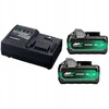 Priedų rinkinys Hikoki UC18YSL3WHZ; 36/18 V; 2x2,5/5,0 Ah; Li-ion