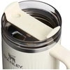 Stanley Termosinis puodelis su šiaudeliu „The Quencher H2.0 Fluted Tumbler“ 1,18 l blizgios kreminės spalvos