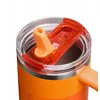 Stanley termo puodelis su šiaudeliu The Quencher ProTour Flip Straw Tumbler 1.18L oranžinis