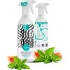 Klareko Glasing Glases and Veidrodžiai Rožinė Greipfrutai, Mint 500 ml