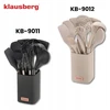 Sulčiaspaudė Rinkinys 12 dalių silikoninių virtuvės įrankių rinkinys su stovu Klausberg kb-9011