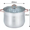 Puodas STALOWY GASTRONOMICZNY 16L 30CM KLAUSBERG KB-7796 ROSE GOLD