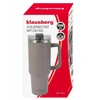 Puodelis Termospuodelis su šiaudeliu, pilkas, 1100 ml, nerūdijančio plieno, Klausberg, kb-7943