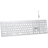 A4tech FBX50C, belaidė biuro klaviatūra, balta