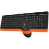 Klaviatūra A4Tech FG1010 FSTYLER set bezdr. klaviatūra + pelė, oranžinė spalva