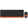 Klaviatūra A4Tech FG1010 FSTYLER set bezdr. klaviatūra + pelė, oranžinė spalva
