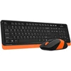 Klaviatūra A4Tech FG1010 FSTYLER set bezdr. klaviatūra + pelė, oranžinė spalva