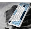 Ajazz Belaidė mechaninė klaviatūra AK820 MAX PLUS – Daydream Switch – Žydra/Balta/Tamsiai mėlyna – 3 režimai RGB