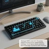 Klaviatūra Ajazz AK820 Raudona Switch Juodas USB-C