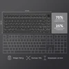 Klaviatūra Ajazz AK820 Raudona Switch Juodas USB-C