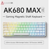 Klaviatūra mechaninė su laidu Ajazz AK680 MAX Magnetic Switch RGB balta