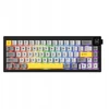Klaviatūra Ajazz Mechaninis žaidimų pultelis AK650 Dream Weaver Switch - juodas-pilkas-geltonas - 3 modeliai - su RGB ekranu