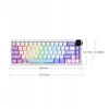 Klaviatūra Ajazz Mechaninis žaidimų valdiklis AK650 Dream Weaver Switch - šoninis simbolių gradiento rožinis - 3 modeliai - su RGB ekranu