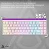 Klaviatūra Ajazz NK68 Raudona Switch Baltas USB-C