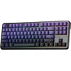 AULA Gasket F87 Pro Klaviatūra Juodas Violetinė GrayWoodV4 RGB
