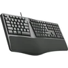 Klaviatūra C-Tech C-TECH Klaviatūra KB-113E USB, ERGO, juoda, CZ/SK