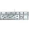 Klaviatūra CHERRY KC 6000 SLIM - PAN-NORDIC Sidabrinis Baltas