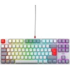 Klaviatūra Cherry CHERRY XTRFY K4V2 - Retro Edition - Klaviatūra - RGB - 80% - TKL - Foninis apšvietimas - USB - QWERTZ - Vokiška - Jungikliai: CHERRY MX2A Raudona - pilka