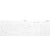 Klaviatūra Contour ACTIVE KEY Plokščio profilio higieninė stalinė klaviatūra Sea (AK-C8112-U1-W/FR)