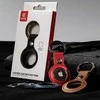 Crong Odinis dėklas with Key Ring - Leather protective case key ring for Apple AirTag Žalias