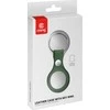 Crong Odinis dėklas with Key Ring - Leather protective case key ring for Apple AirTag Žalias