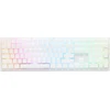 Ducky Zero 6108 Pure Baltas belaidė žaidimų klaviatūra – MX2A Raudona US išdėstymas