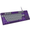 Klaviatūra Fury Kanabo K2 US balta pašvietimas mechaninė szaro-violetinė