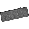 Gembird KB-UML-04 Slim su laidu backlight klaviatūra, juodas, US išdėstymas