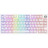 Klaviatūra žaidimams Genesis Thor 404 75% GenX Stratos Silent su laidu mechaninė su pašvietimu cicha balta