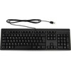 HP 125 laidinė klaviatūra, viso dydžio (100 %), laidinė, USB, membraninė, juoda