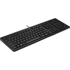 HP 125 laidinė klaviatūra, viso dydžio (100 %), laidinė, USB, juoda