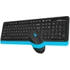 Klaviatūra ir pelė A4Tech FG1010 FSTYLER rinkinys bezdr. klaviatūra + myši, modrá barva