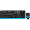 Klaviatūra ir pelė A4Tech FG1010 FSTYLER rinkinys bezdr. klaviatūra + myši, modrá barva