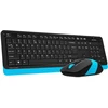 Klaviatūra ir pelė A4Tech FG1010 FSTYLER rinkinys bezdr. klaviatūra + myši, modrá barva