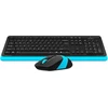 Klaviatūra ir pelė A4Tech FG1010 FSTYLER rinkinys bezdr. klaviatūra + myši, modrá barva