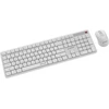 Klaviatūra Gembird KBS-WMS-01-W Silent key Pro Business wireless desktop set, baltas, US išdėstymas