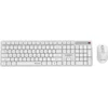 Klaviatūra Gembird KBS-WMS-01-W Silent key Pro Business wireless desktop set, baltas, US išdėstymas