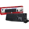 Genius KM-170 COPILOT komplektas klaviatūra su laidu (USB) CZ/SK, juoda su optyczną myszką
