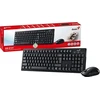 Genius KM-8101 COPILOT komplektas belaidė klaviatūra CZ/SK, juoda su belaidė optinė pelė, 1x AAA, 1x AA, multimedija,