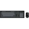 Genius Smart KM-8200 COPILOT komplektas klaviatūra CZ/SK, juoda-pilka su belaidė optinė pelė, klasikinė