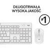 Belaidė Klaviatūra Su Pele Logitech MK295, US išdėstymas, Baltos Spalvos
